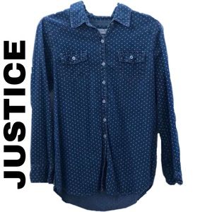 Long sleeve dotted shirt